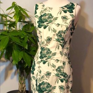 Eva Mendez Green & White floral dress